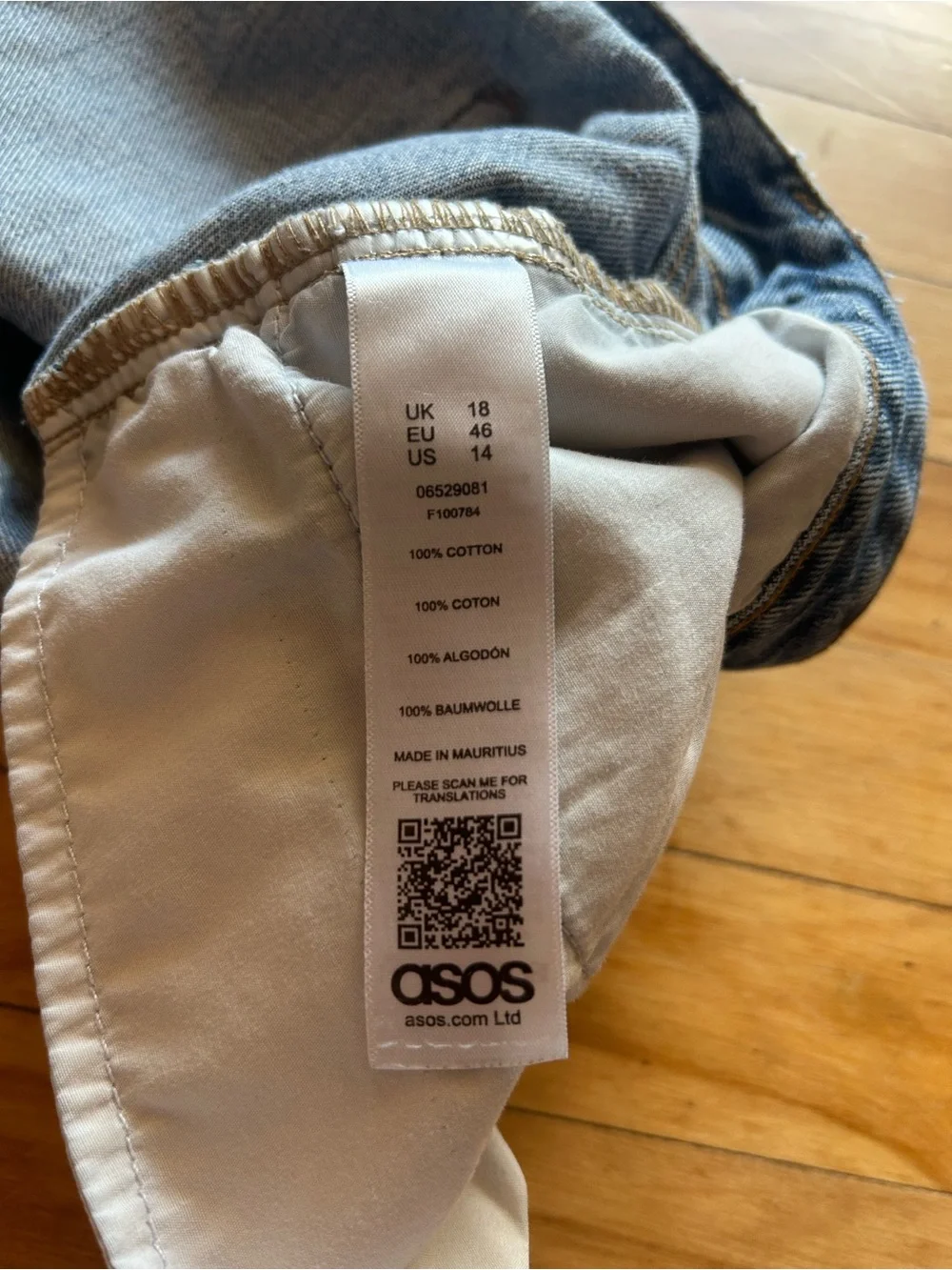 ASOS High-Rise Denim Shorts